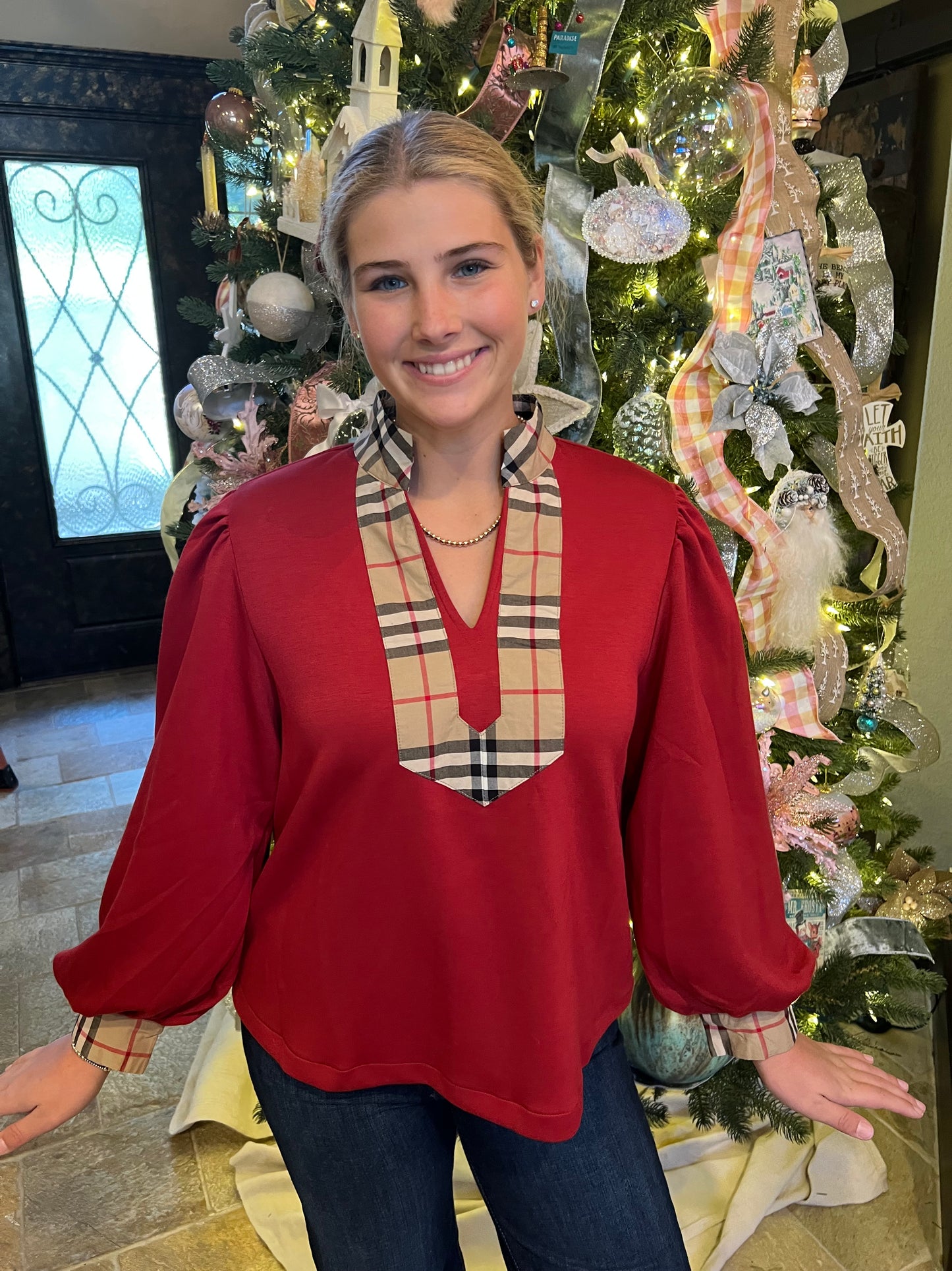 Burberry Plaid Top