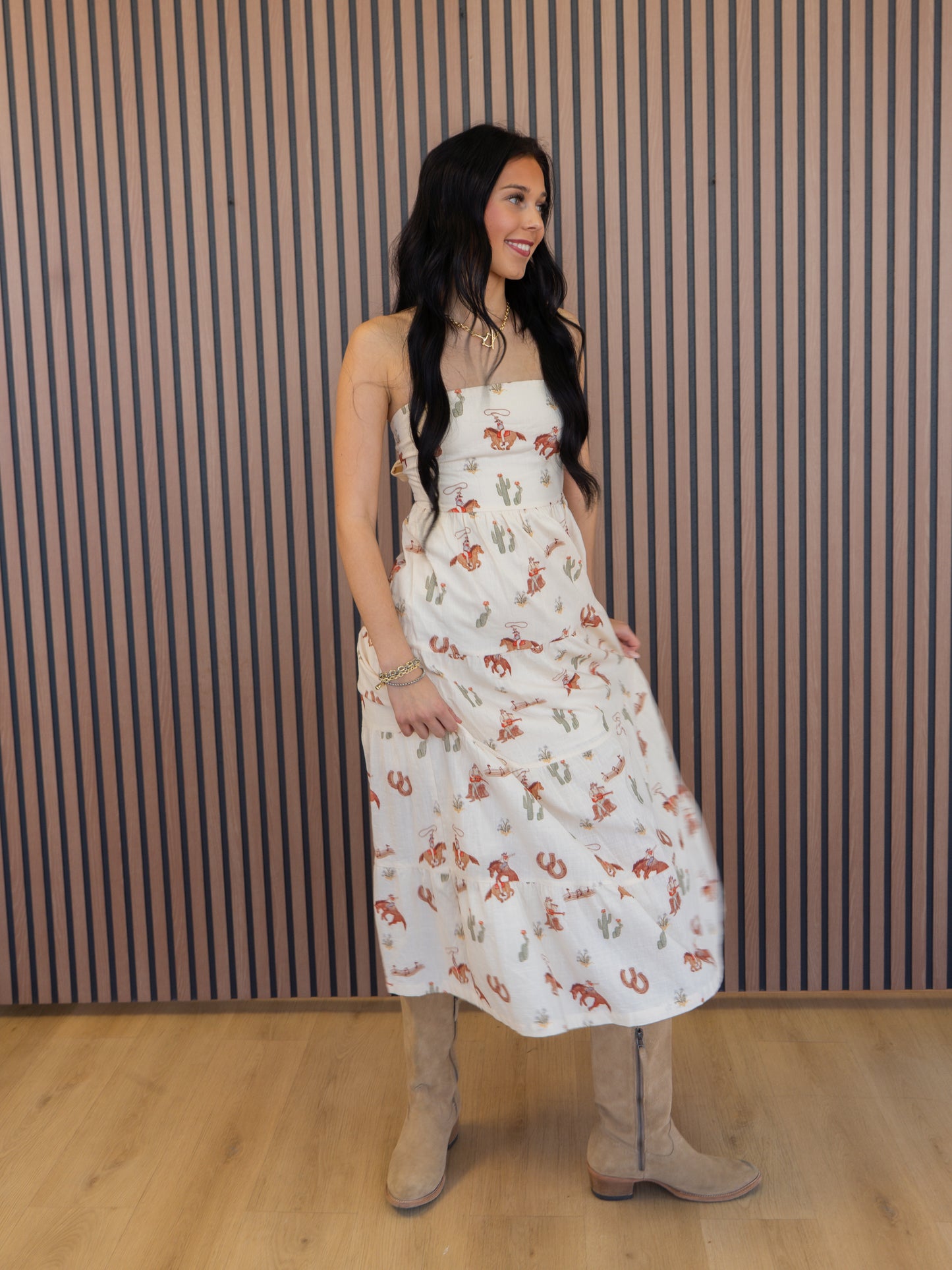 Cowgirl Strapless Dress
