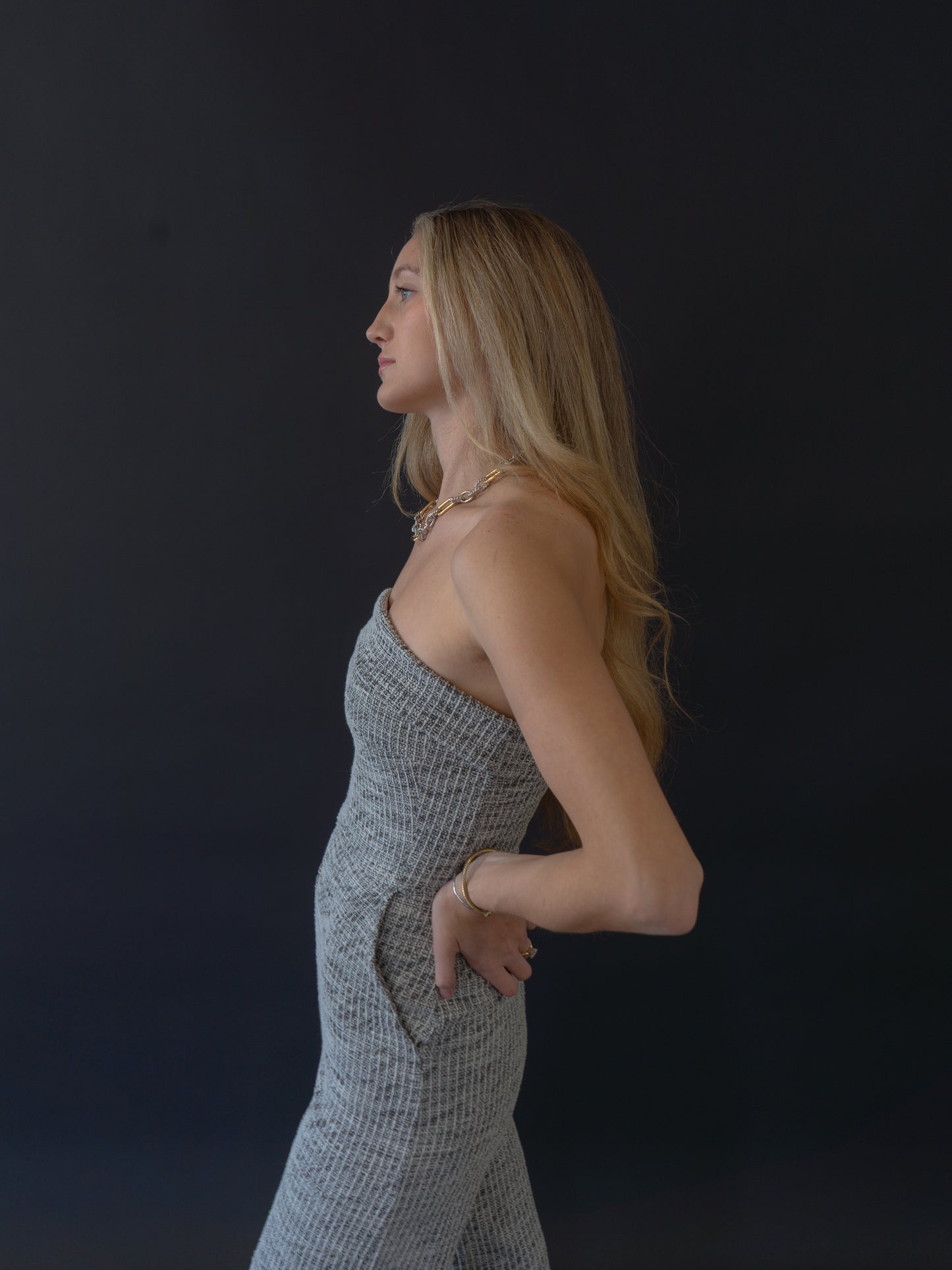 B&W Tweed Jumpsuit