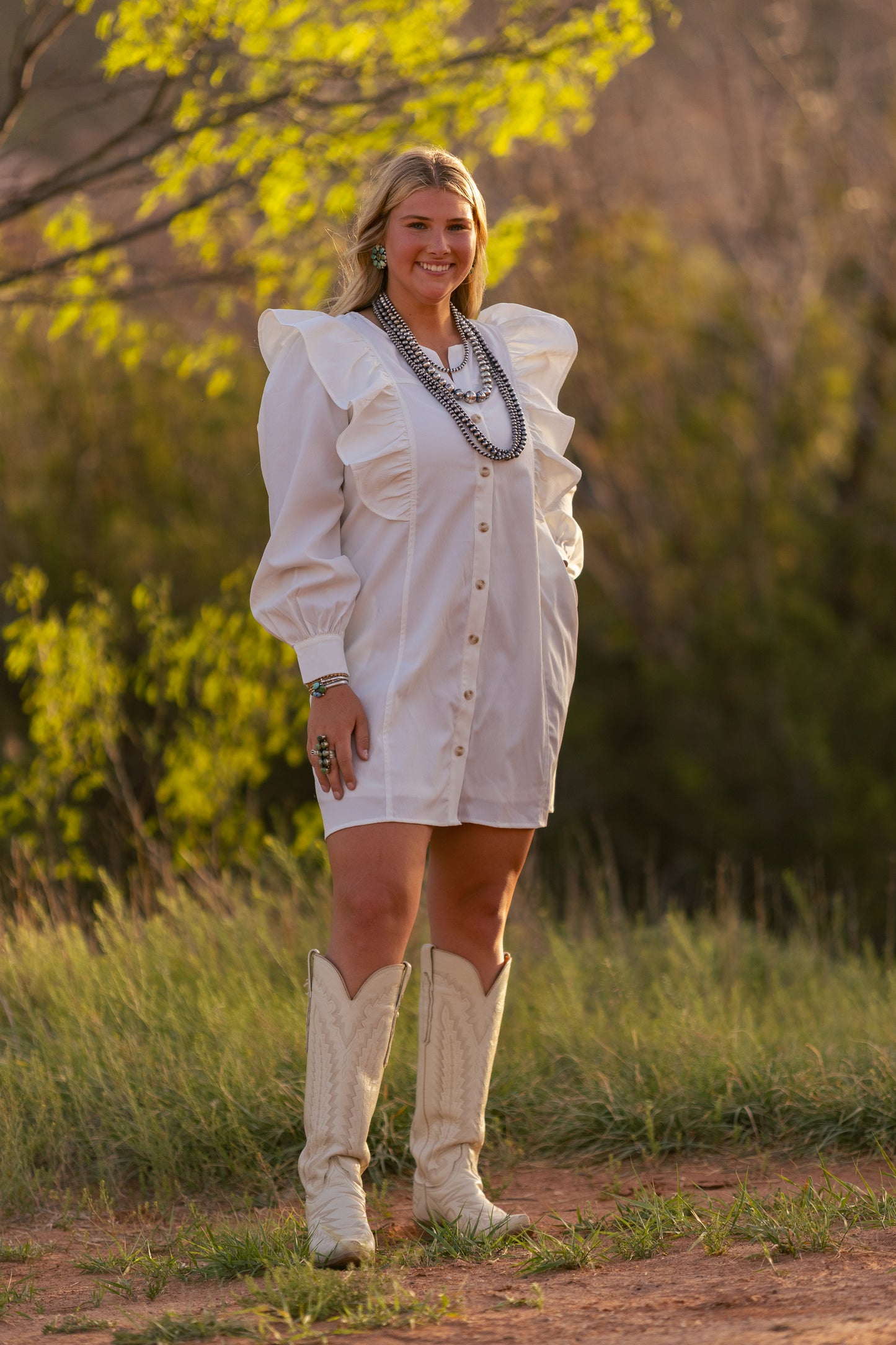 Flutter Sleeve Dress