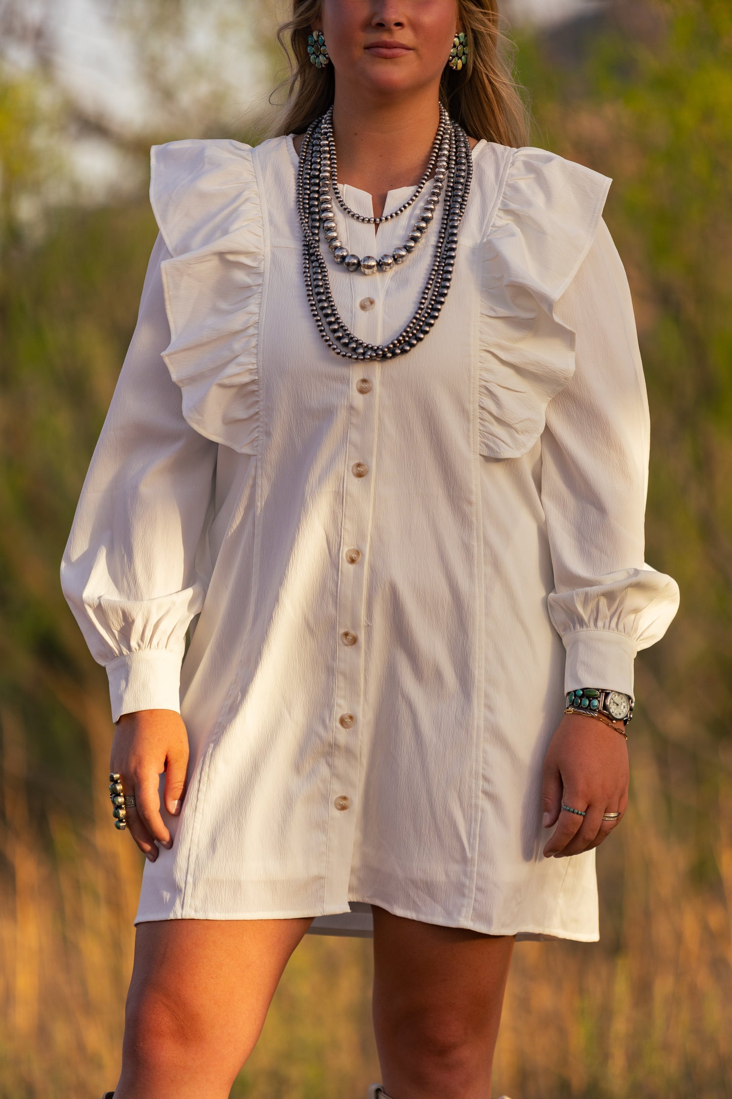 Flutter Sleeve Dress
