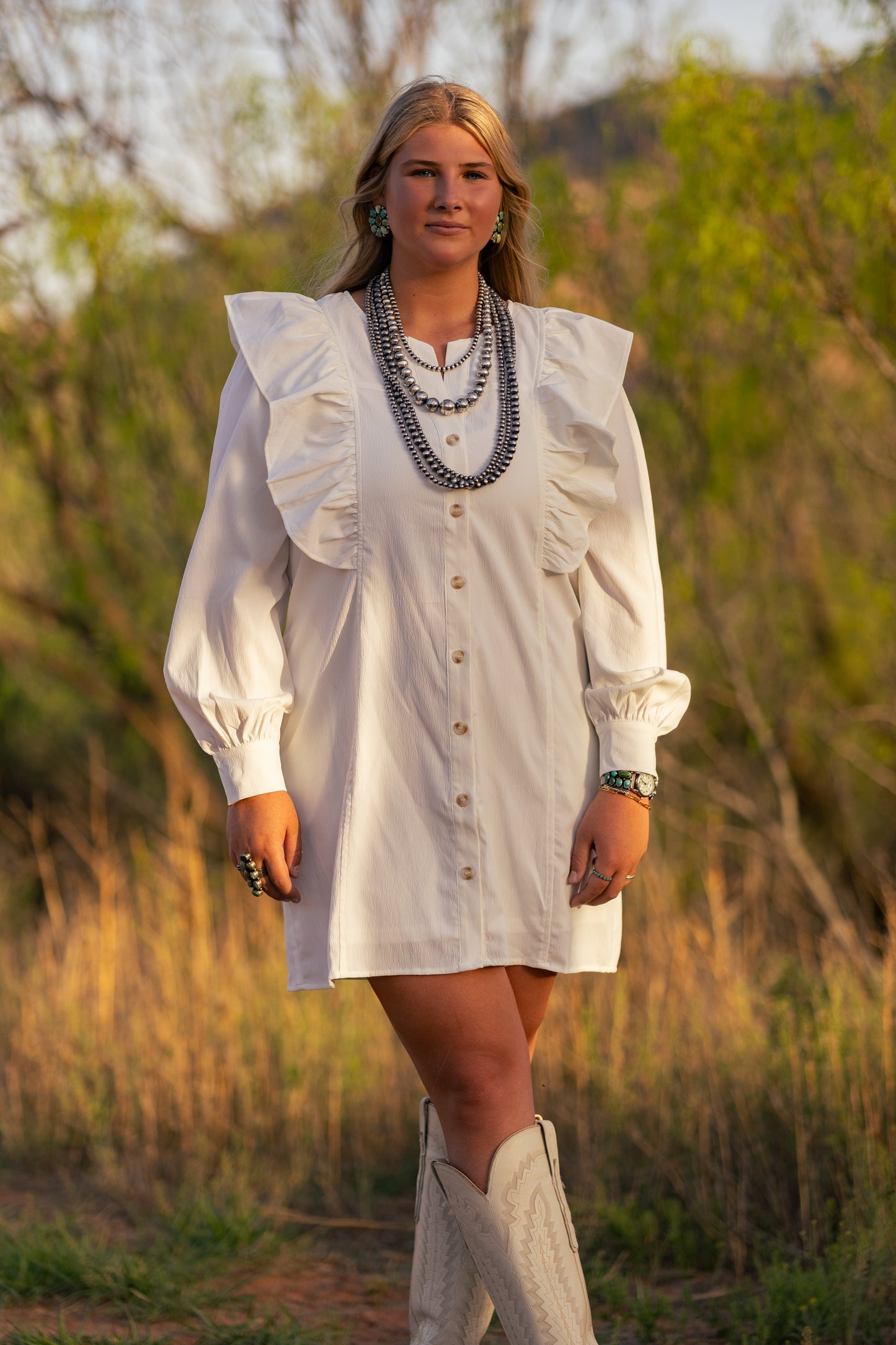 Flutter Sleeve Dress