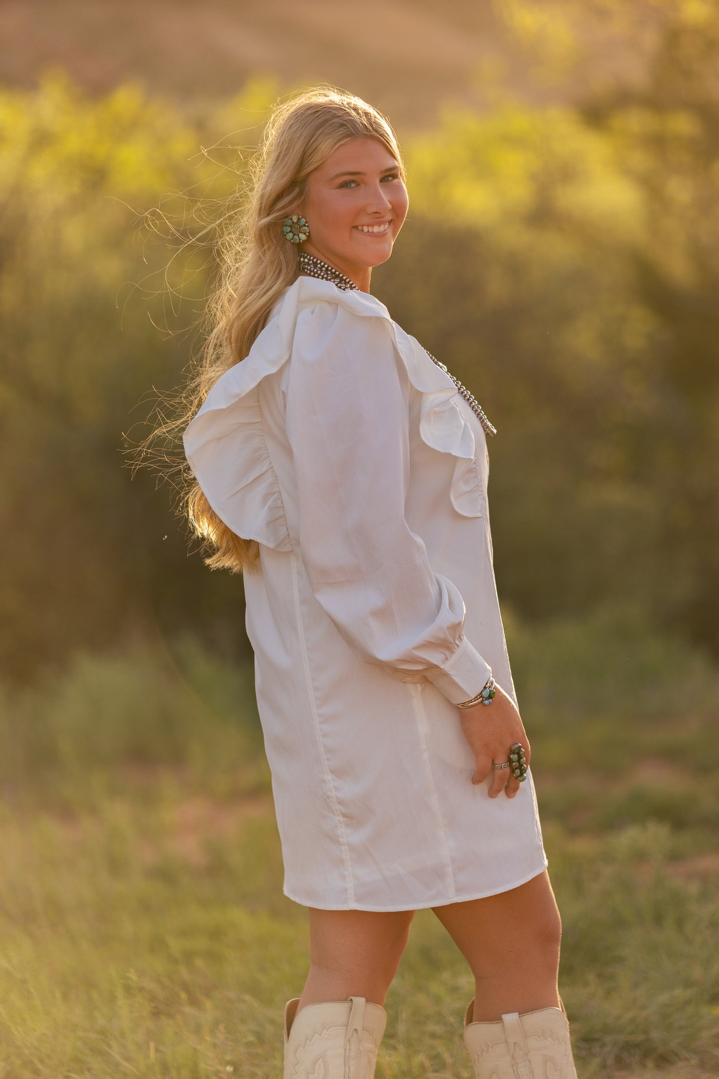 Flutter Sleeve Dress