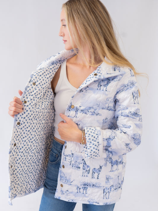 Ida Mae Farm Toile Snap Jacket