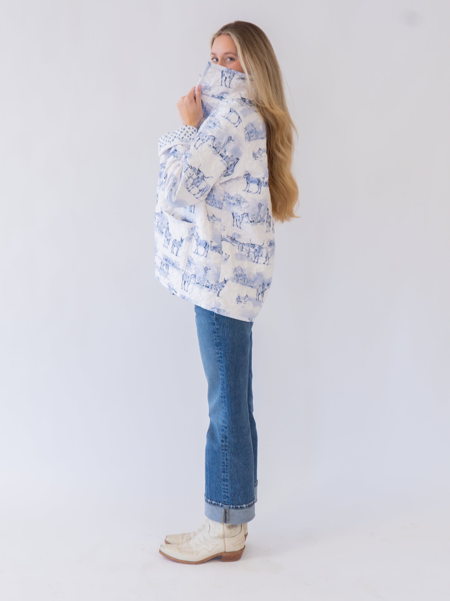Ida Mae Farm Toile Snap Jacket