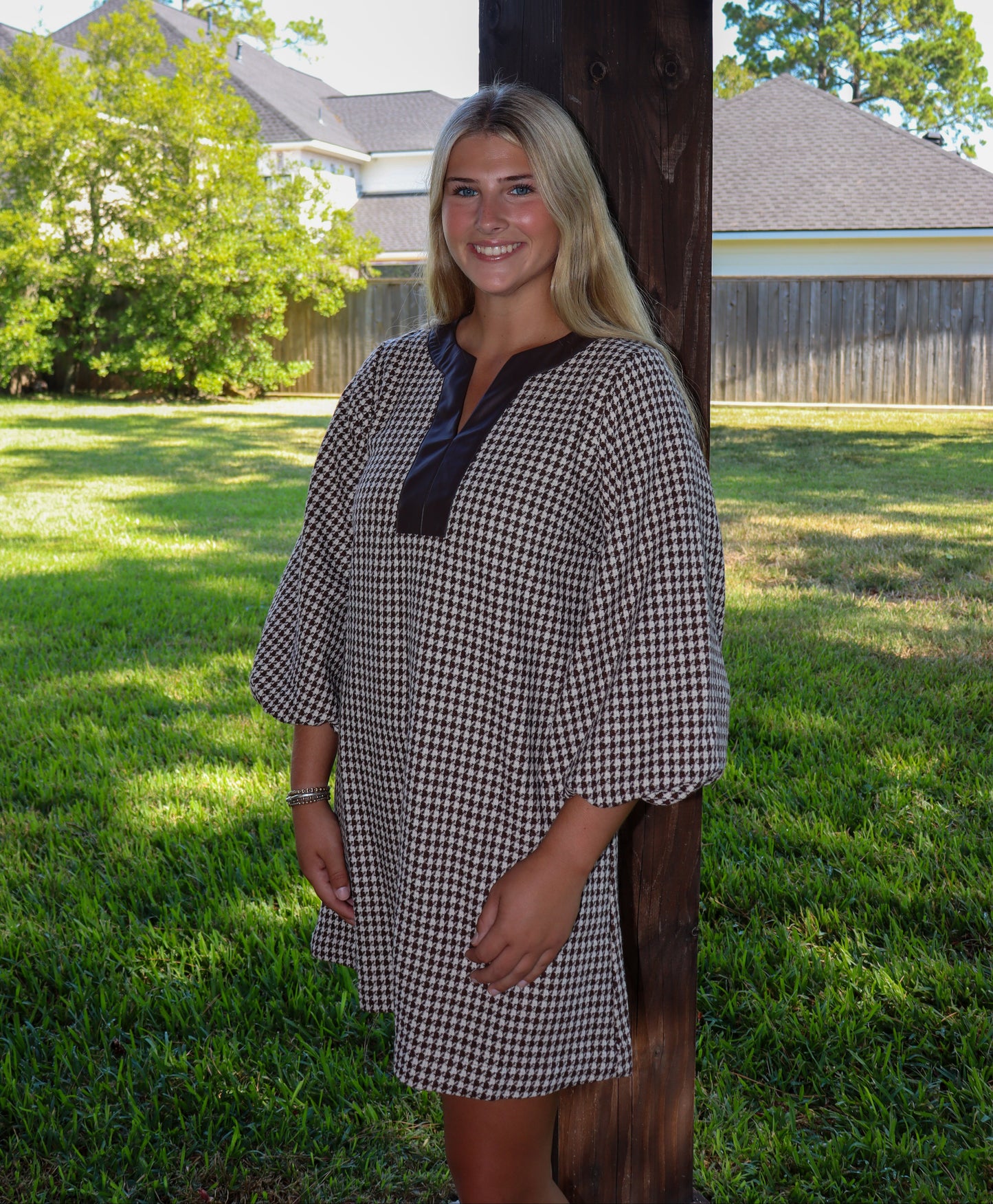 Houndstooth Dress