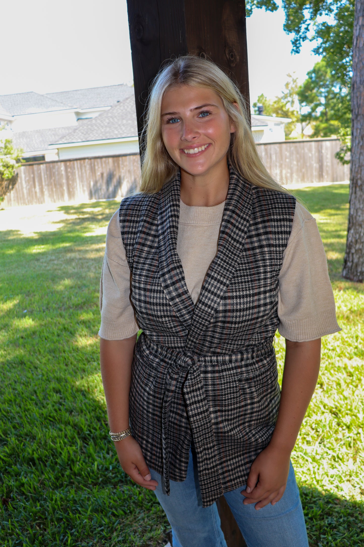 Plaid Vest