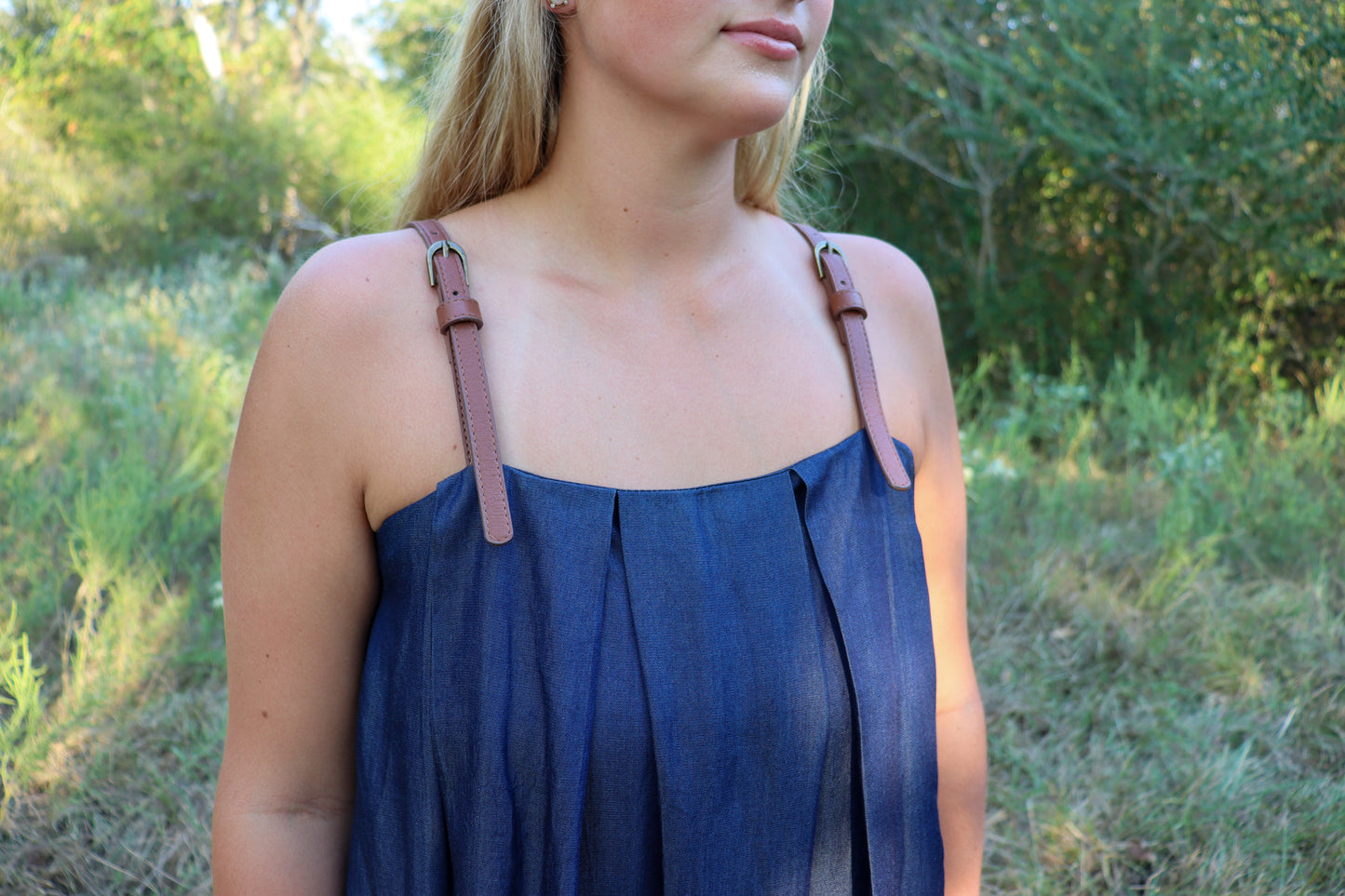 Leather Strap Dress