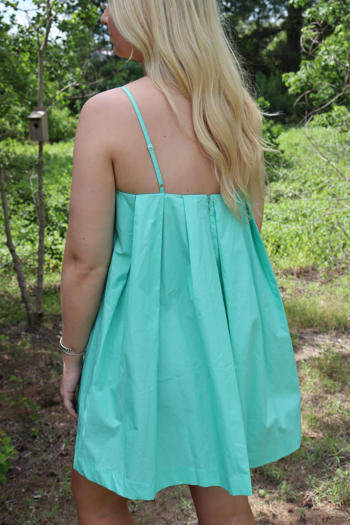 Seafoam Button dress
