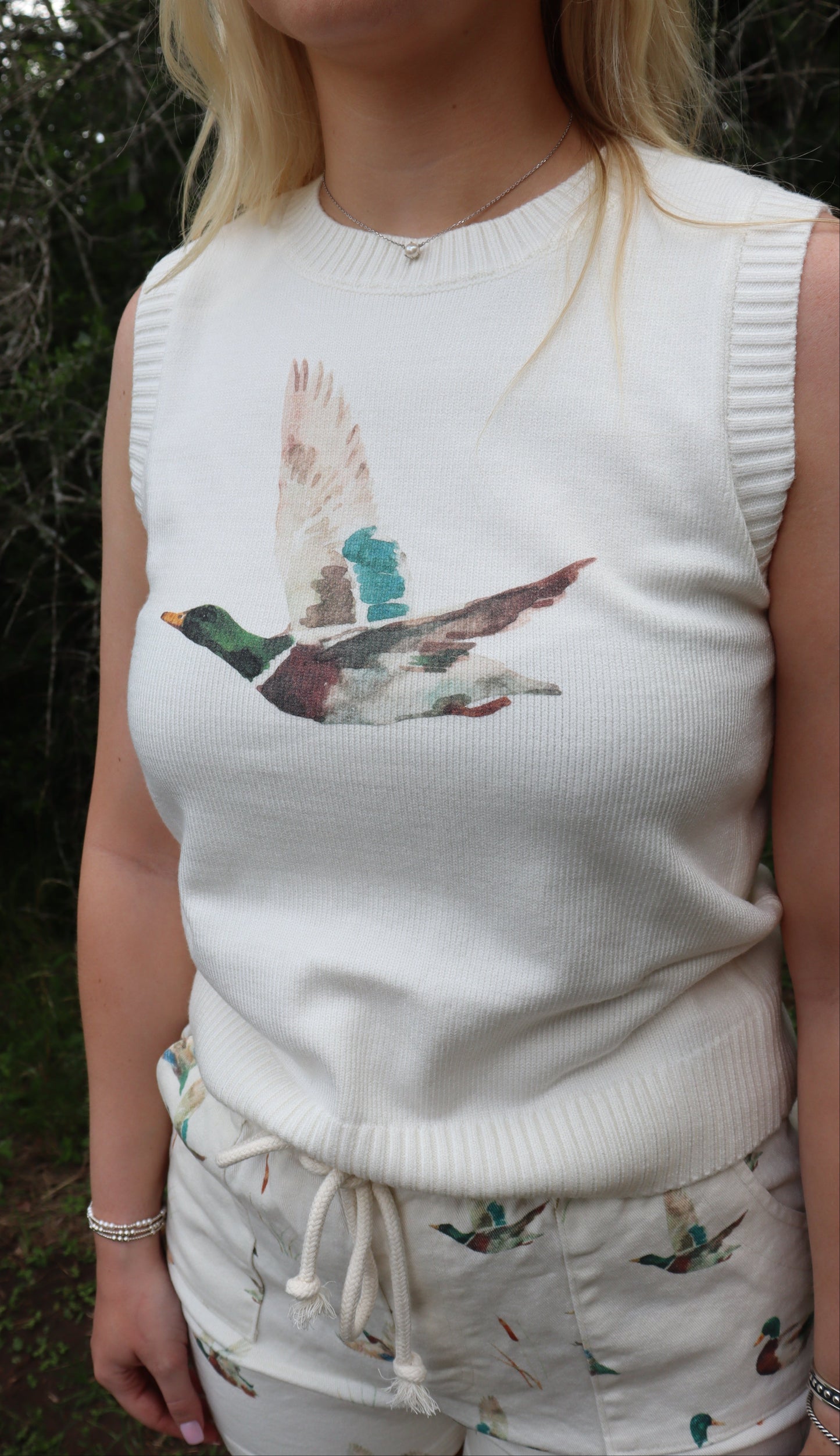 Watercolor Duck Tank