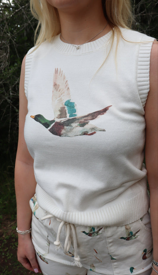 Watercolor Duck Tank
