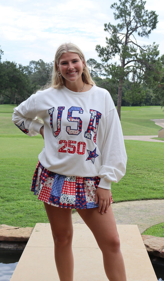 USA 250 Patchwork Top