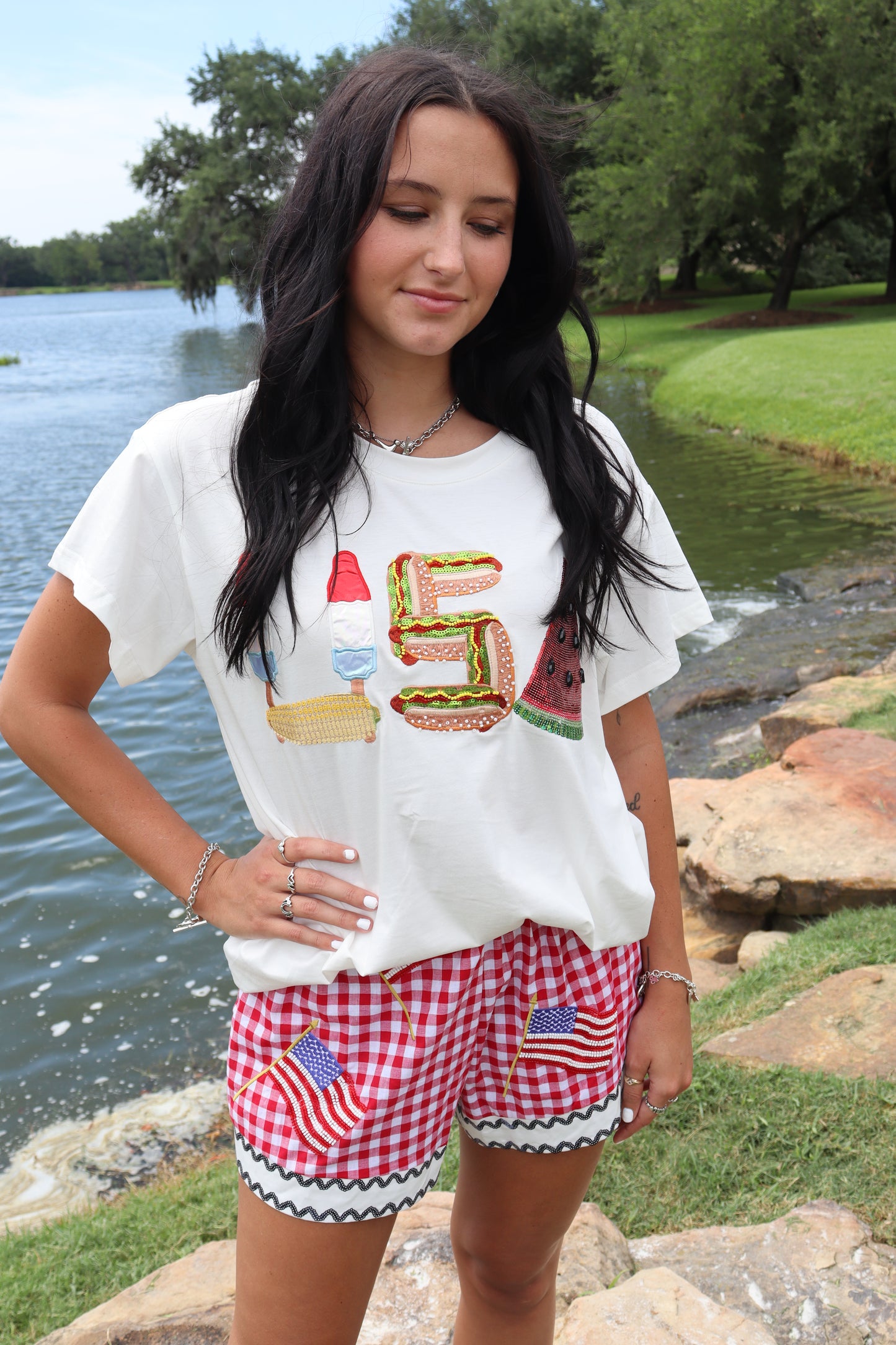 Queen of Sparkles USA Icon Tee