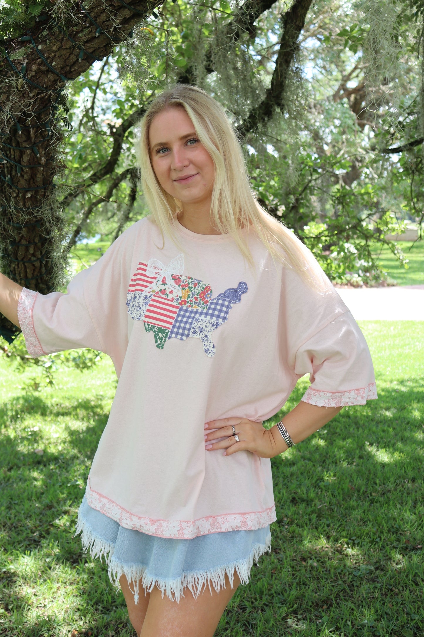 Blush Map Tee