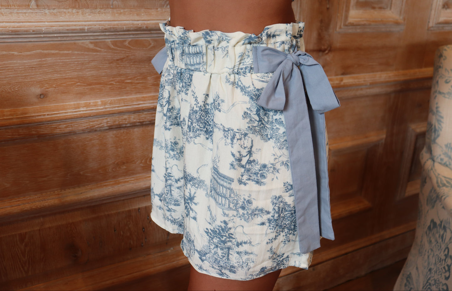 Toile Bow Shorts