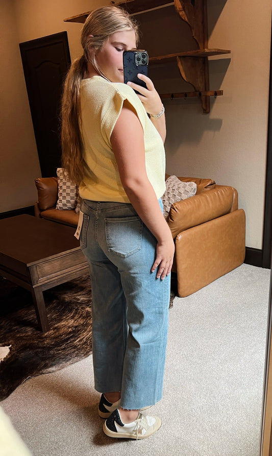 Mica Light Wash Crop Jeans