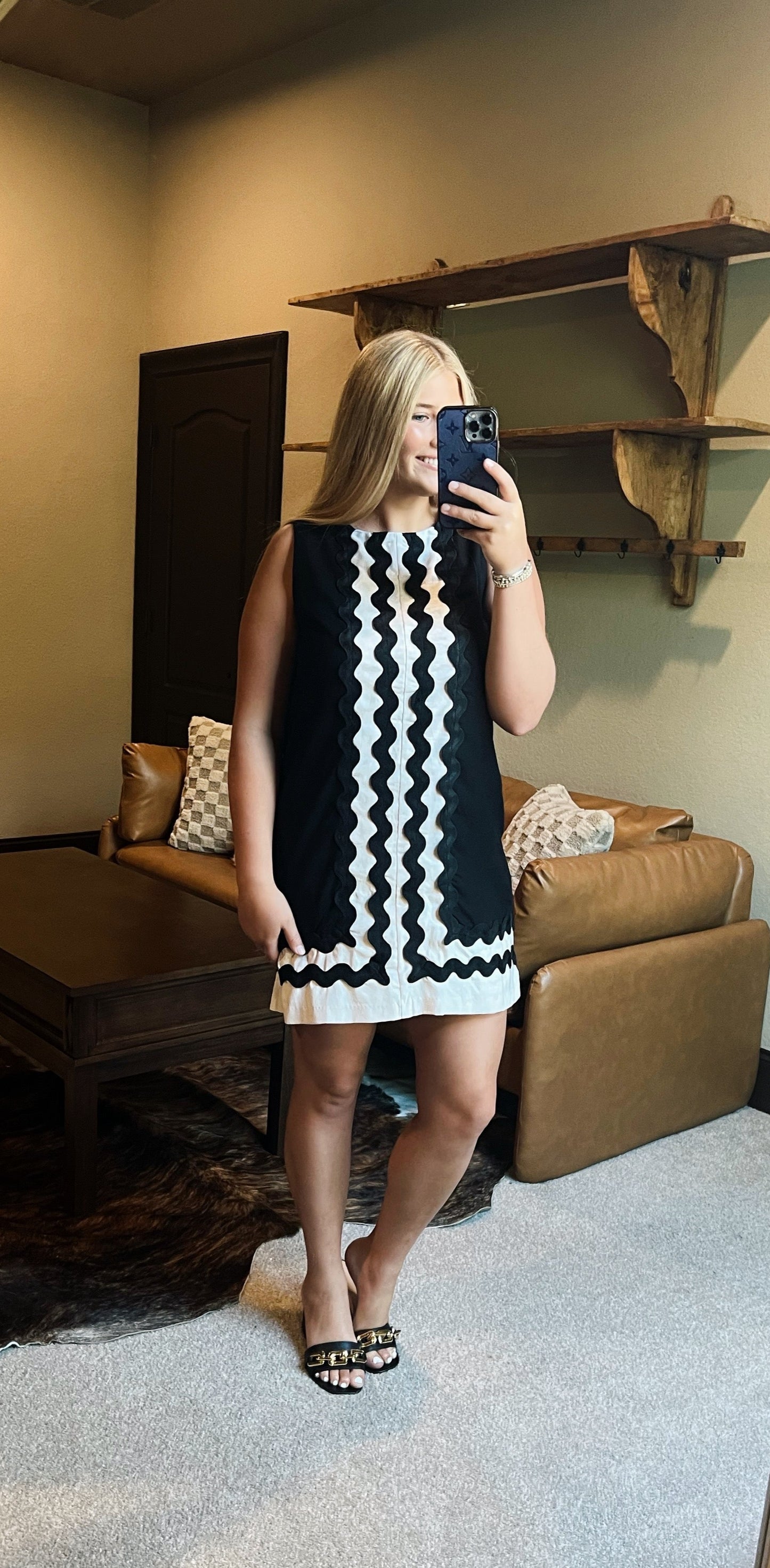 Black Ric Rac Dress