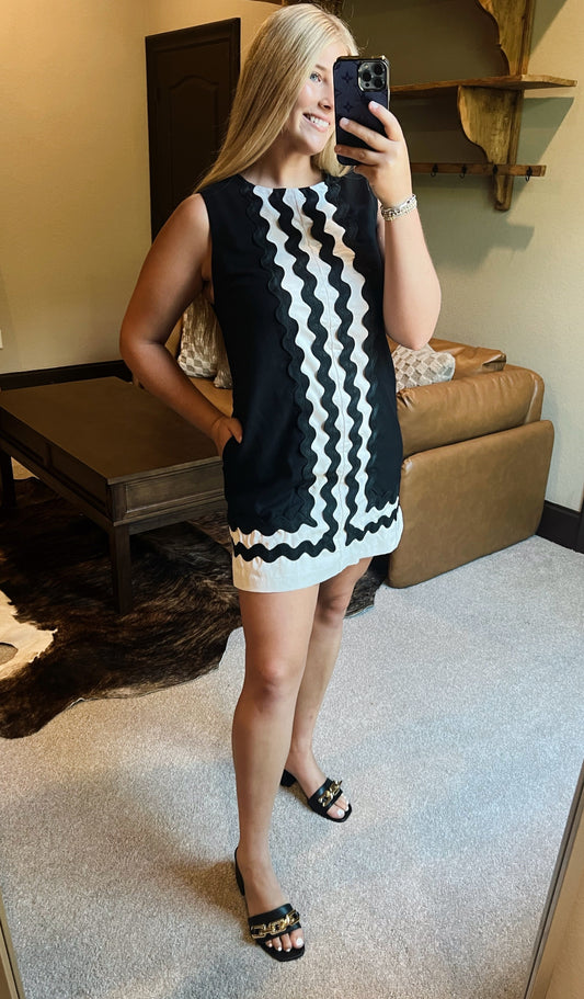 Black Ric Rac Dress