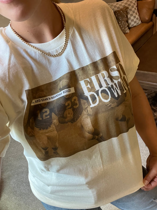 Aggie First Down Tee
