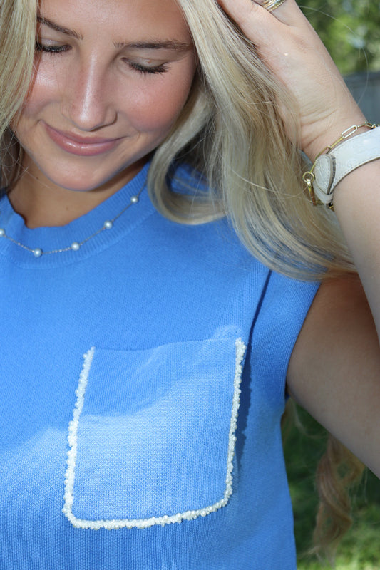 Pearl Pocket Sweater Tank