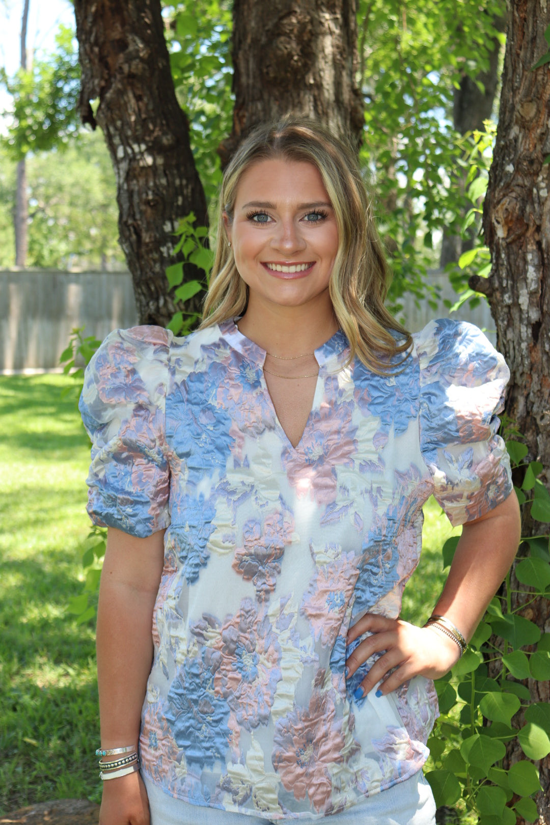 Pastel Puff Sleeve Top