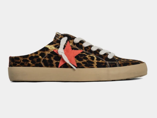 Polka Leopard Slip On Tennis