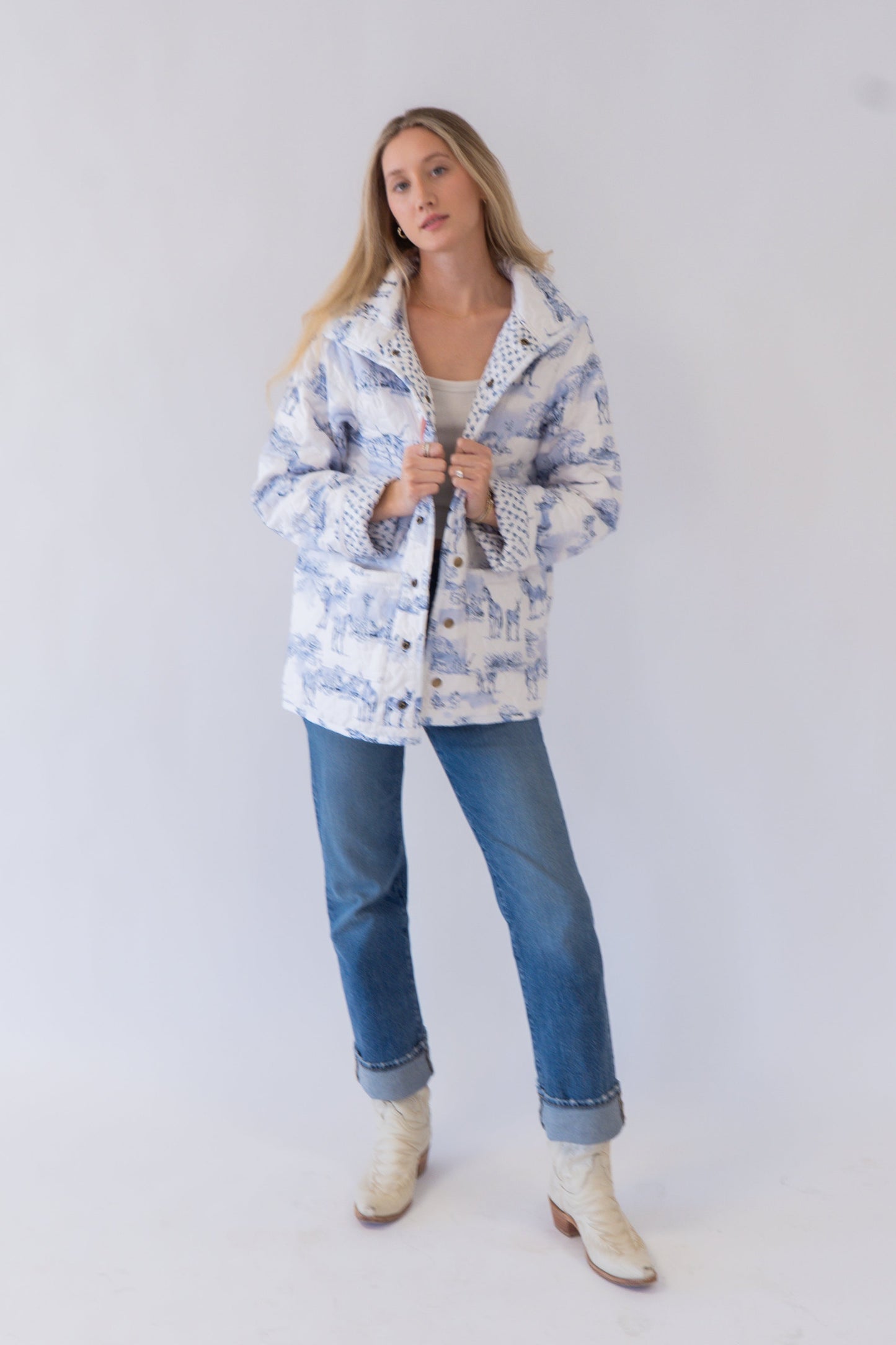 Ida Mae Farm Toile Snap Jacket