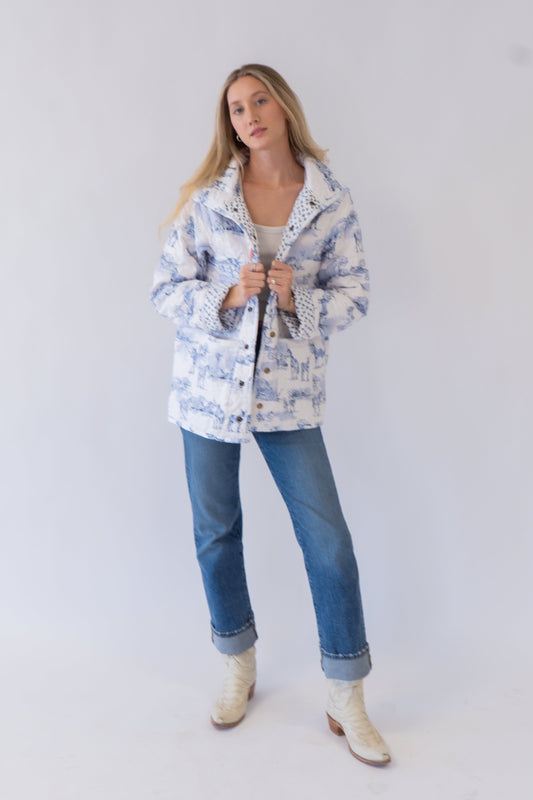 Ida Mae Farm Toile Snap Jacket