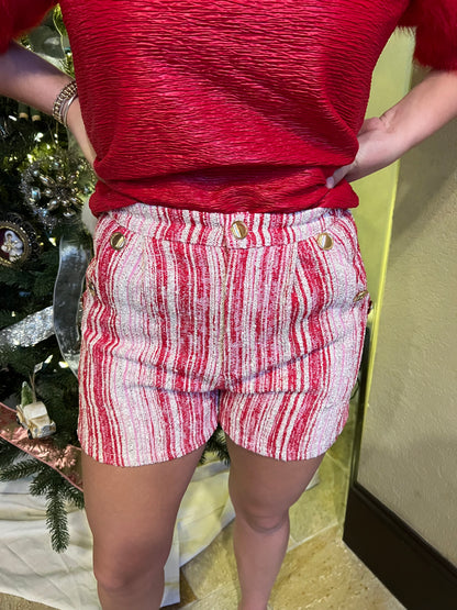 Tweed Peppermint Shorts