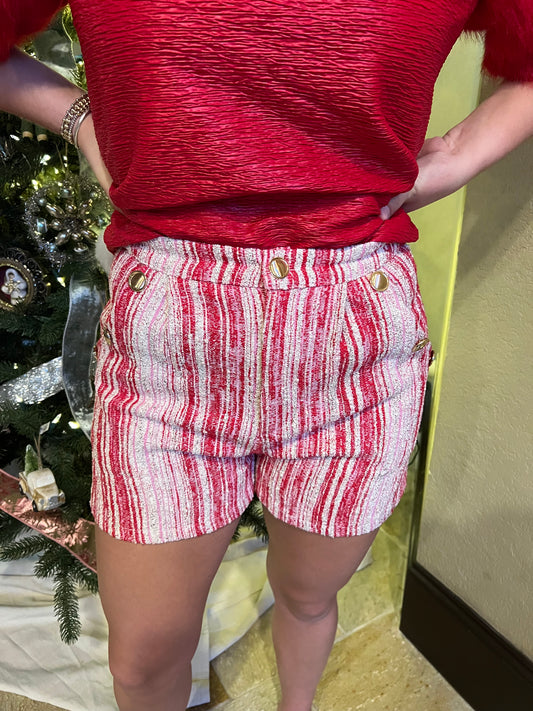 Tweed Peppermint Shorts