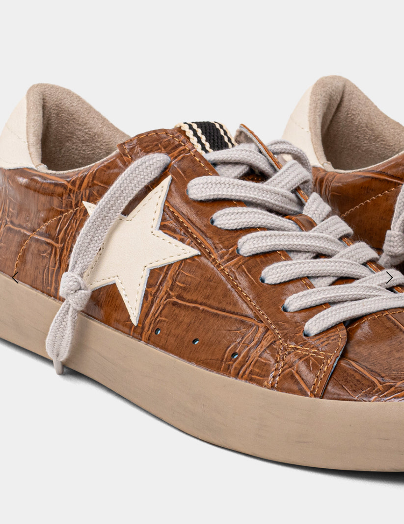 Paula Camel Croc Sneakers