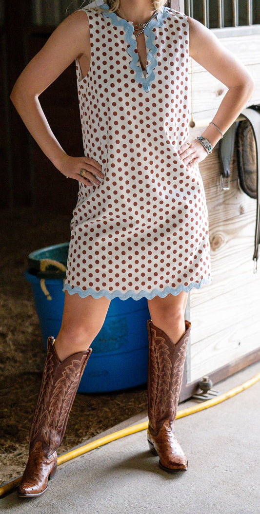 Ric Rac & Polka Dot Dress