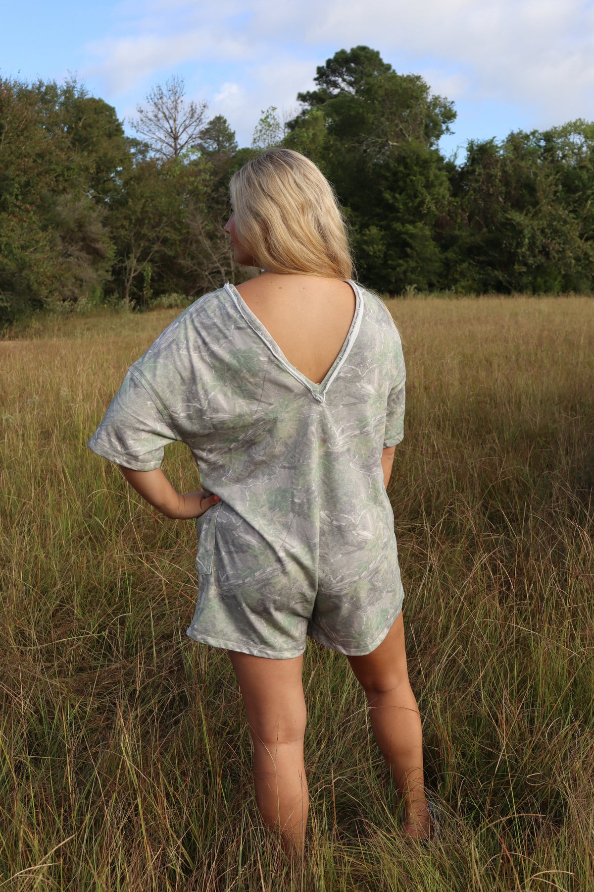 Camo T-shirt Romper