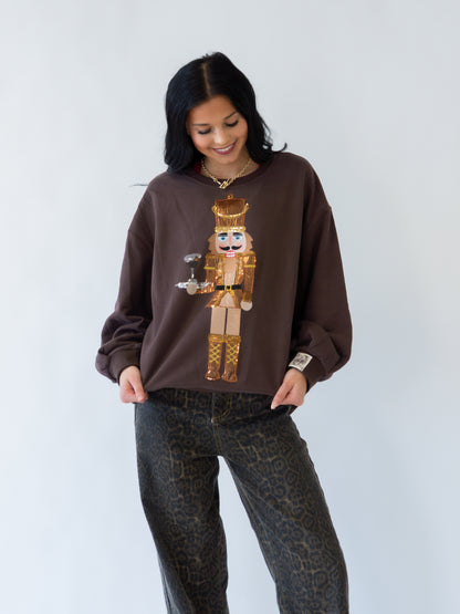 Queen of Sparkles Espresso Martini Nutcracker Sweatshirt