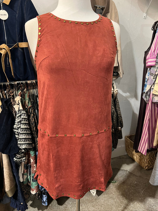 Suede Studded Dress