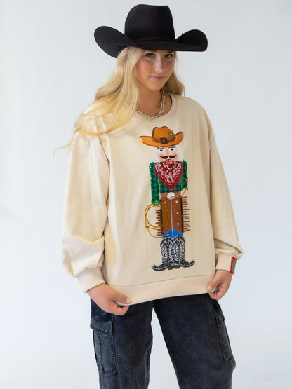 Queen of Sparkles Cowboy Nutcracker Sweatshirt