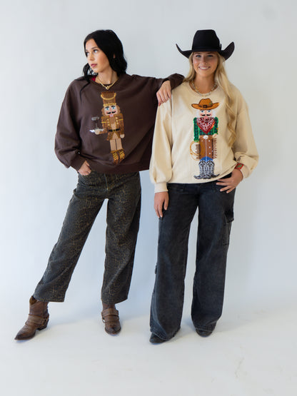 Queen of Sparkles Cowboy Nutcracker Sweatshirt