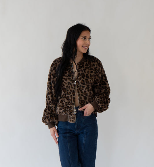 Double Zip Cheetah Jacket