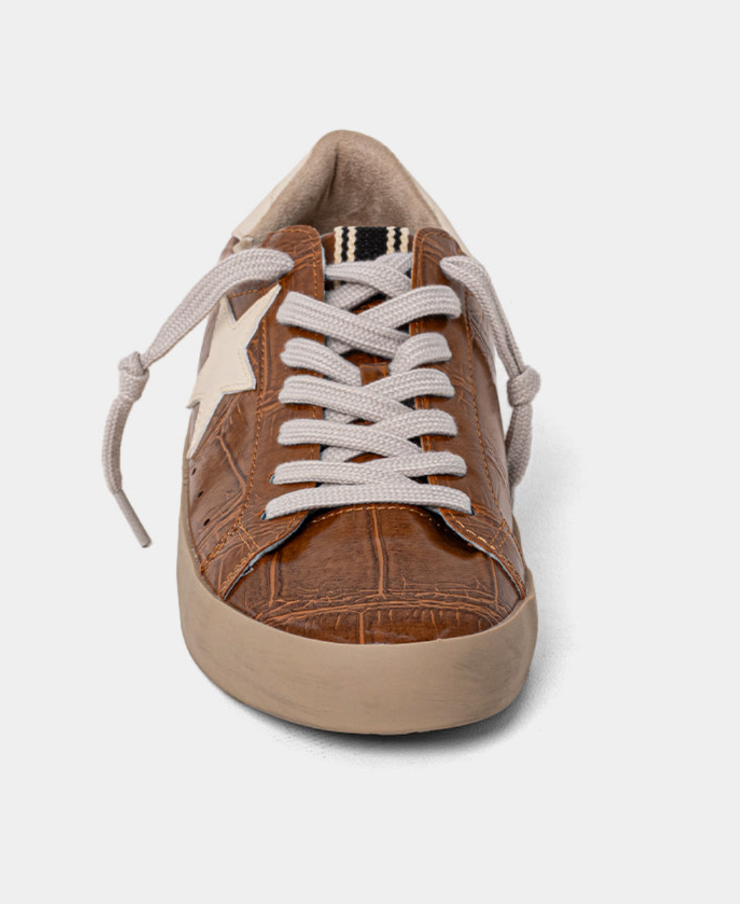 Paula Camel Croc Sneakers