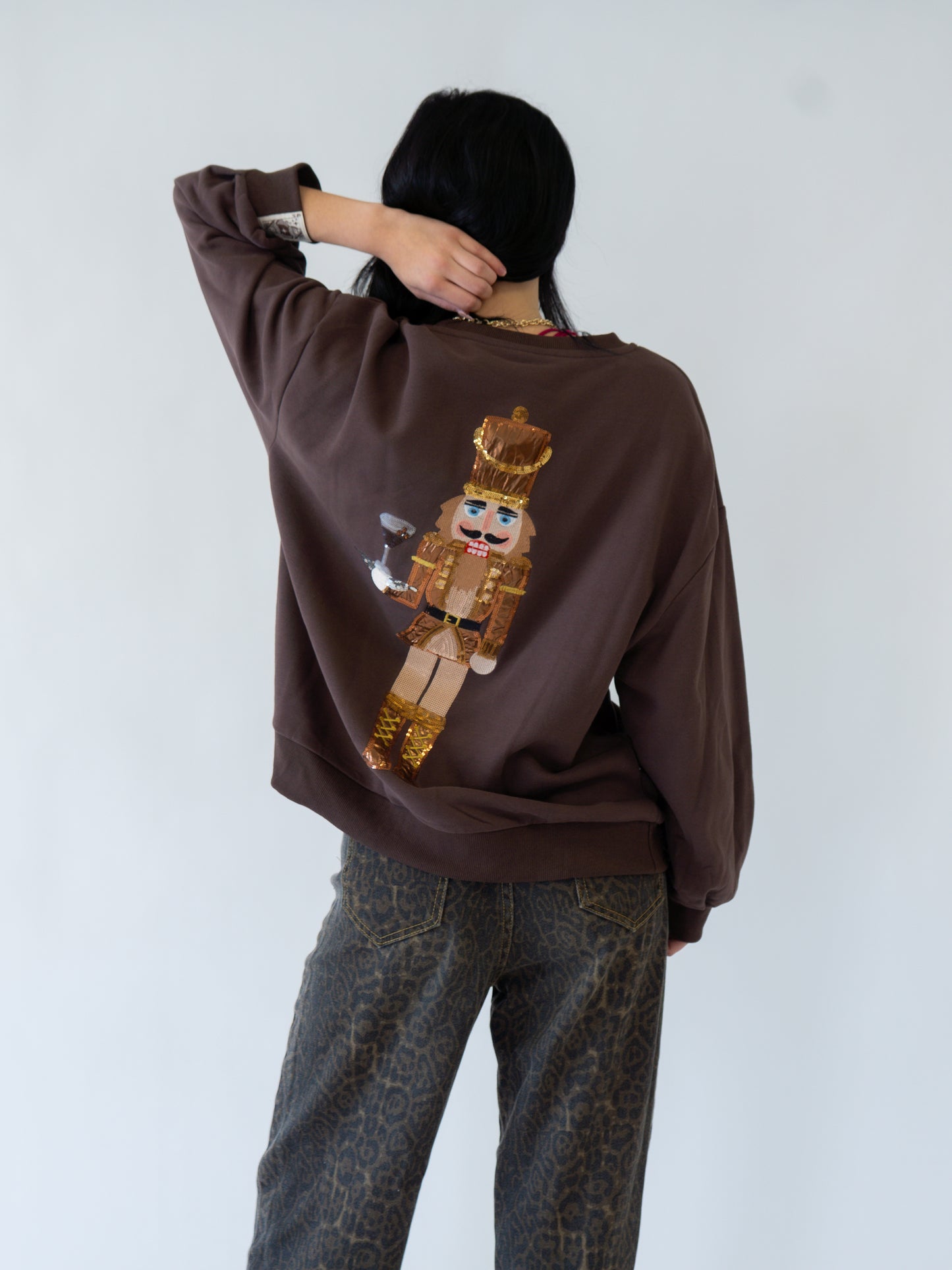 Queen of Sparkles Espresso Martini Nutcracker Sweatshirt