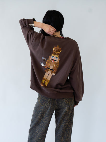 Queen of Sparkles Espresso Martini Nutcracker Sweatshirt