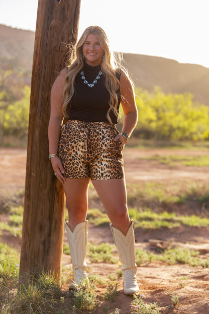 Cheetah Ruffle Shorts
