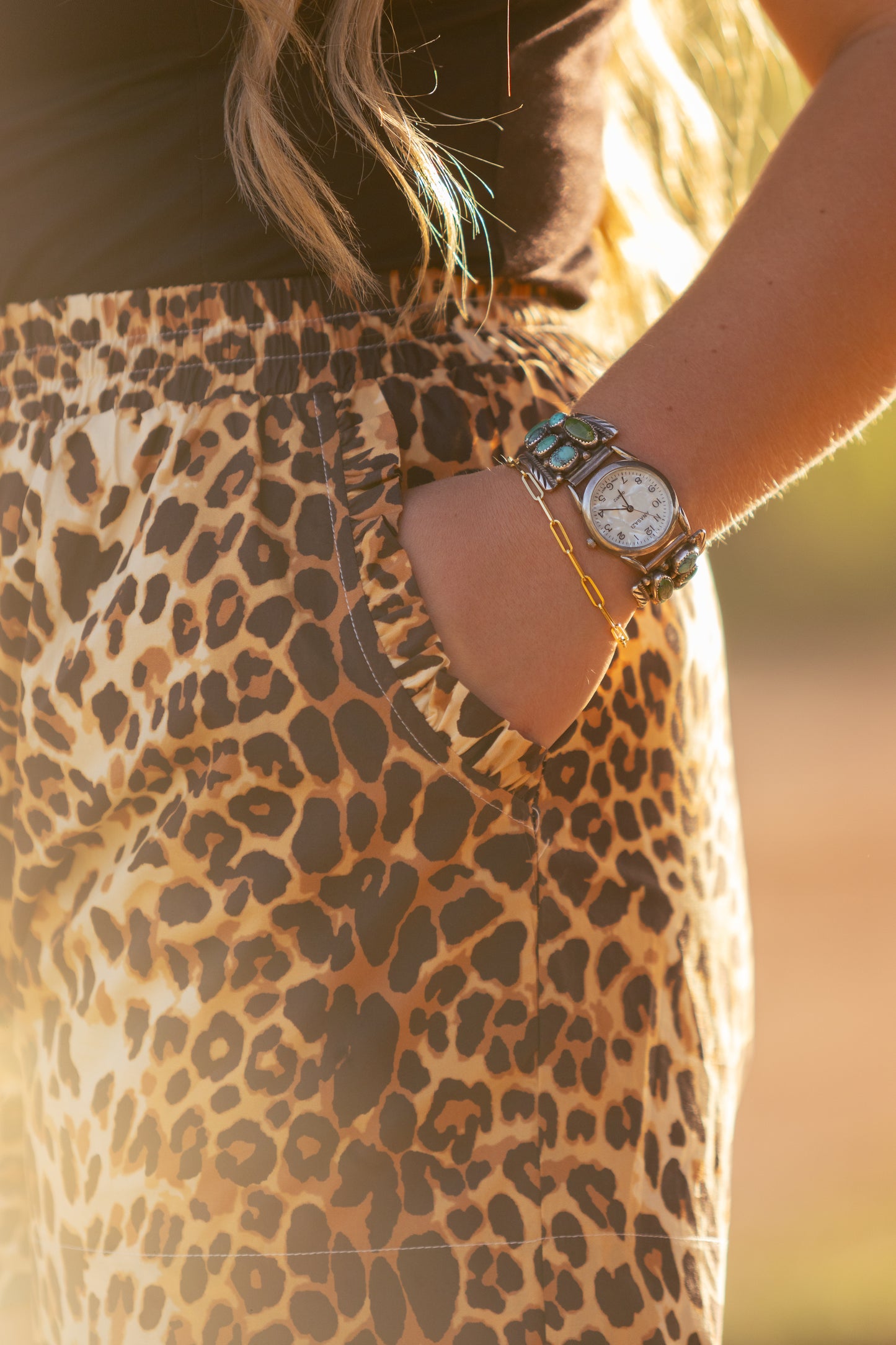 Cheetah Ruffle Shorts