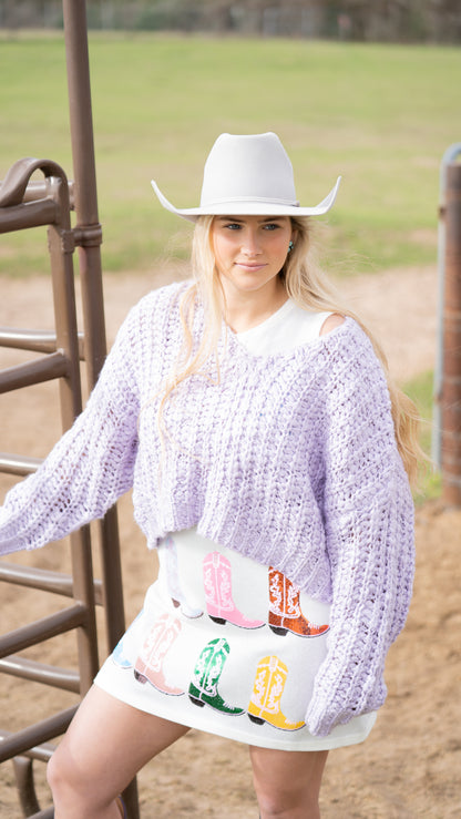 Pink & Lavender Knit Sweaters