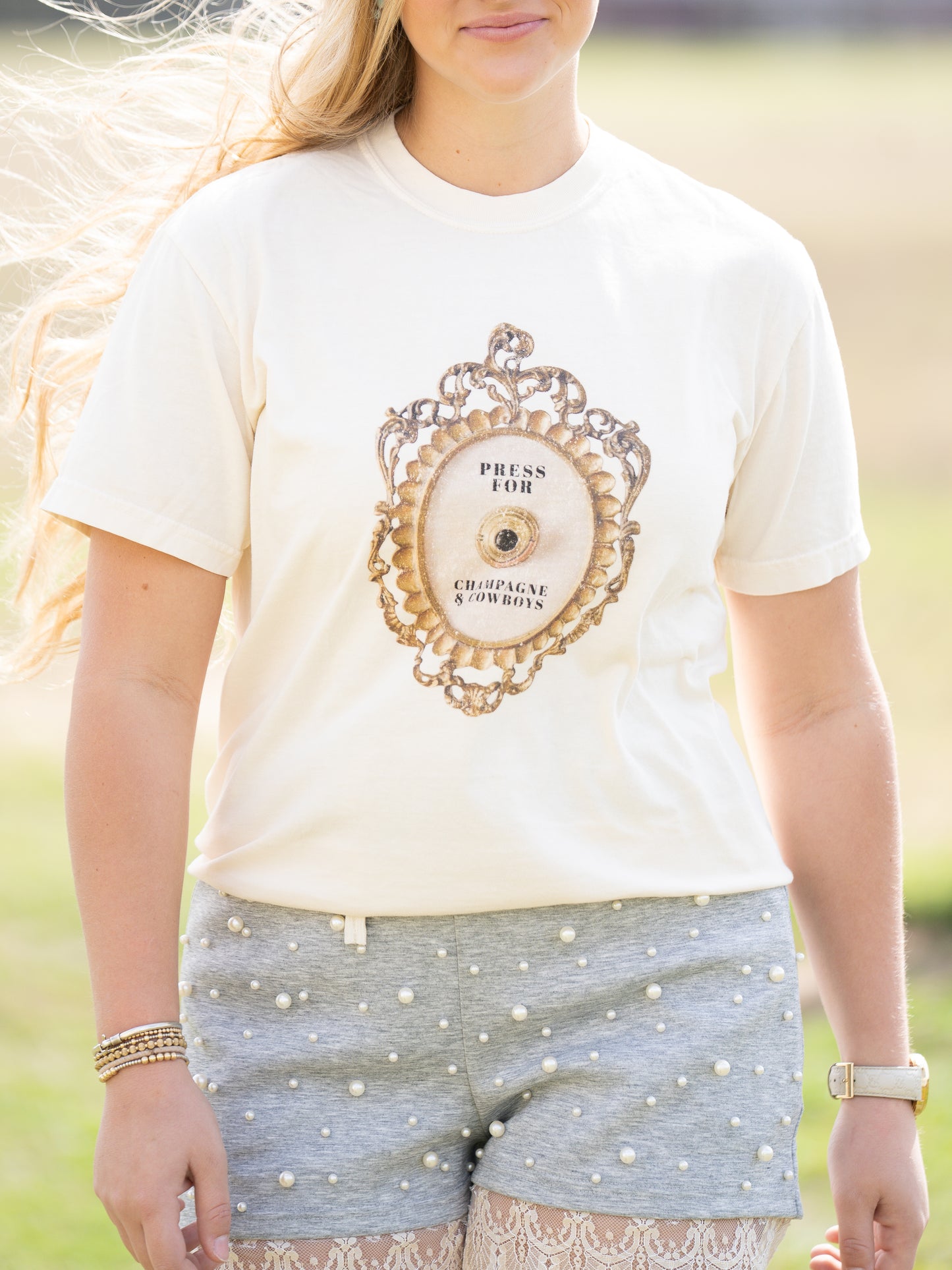 Pearl & Lace Sweatshorts