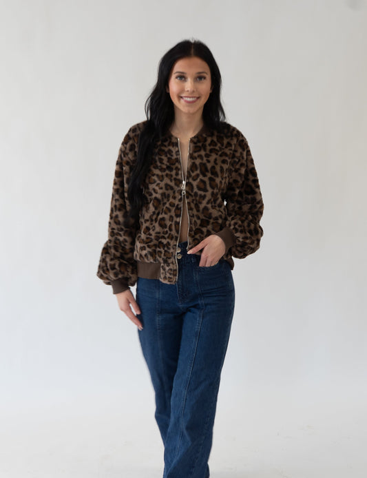 Double Zip Cheetah Jacket