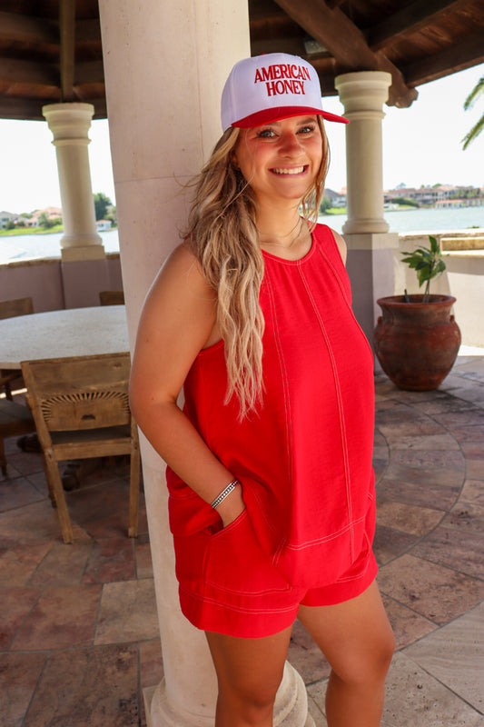 Red Stitch Set