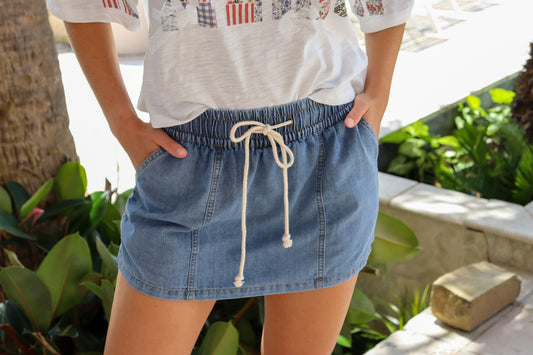 Denim Skort
