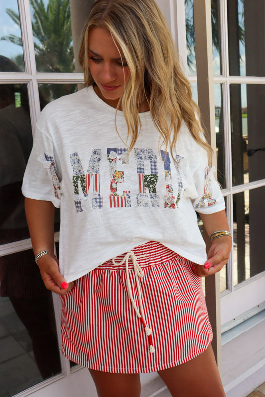 America Patchwork Tee
