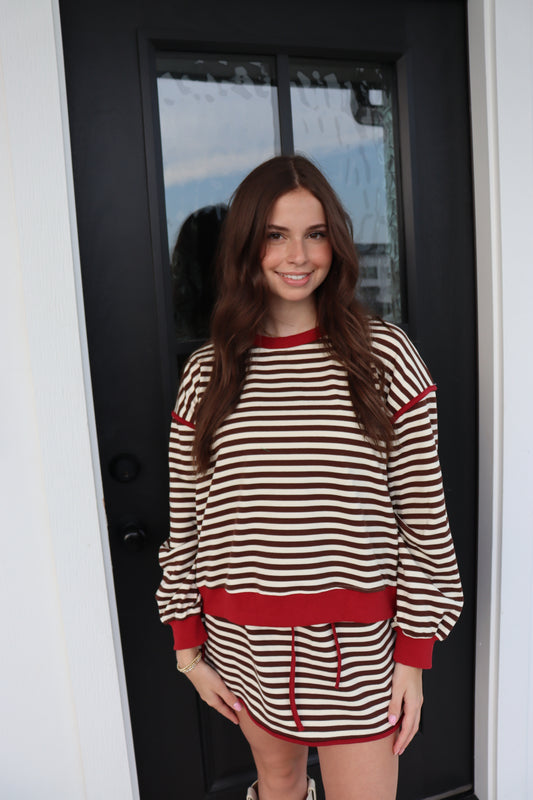 Stripe Skort Set